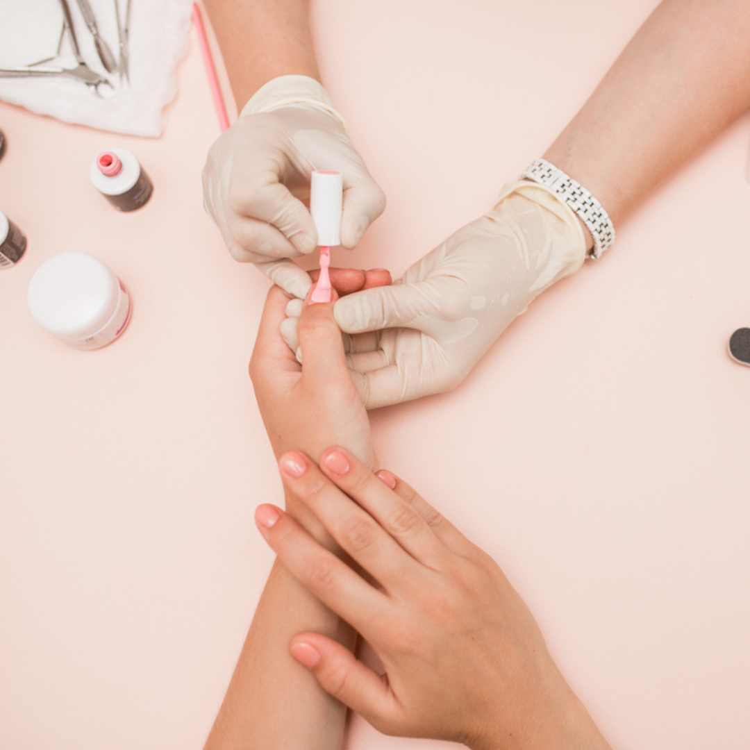 Hands- Nail Paint Application