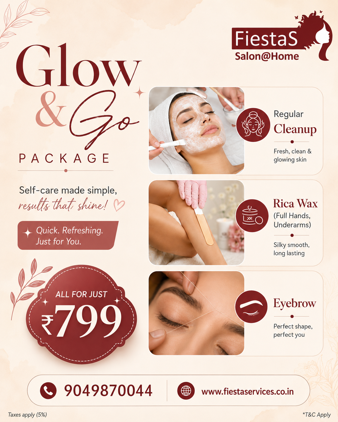 Glow & Go package