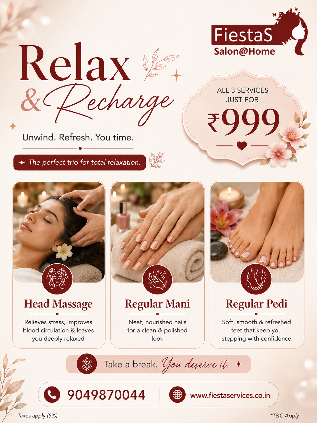 Relax & Recharge Package